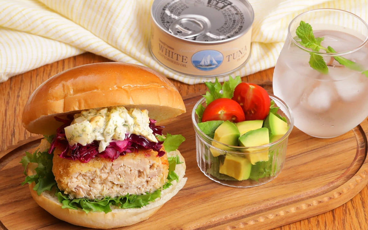 生姜風味の夏びん長まぐろ ツナカツバーガー|レシピ_14