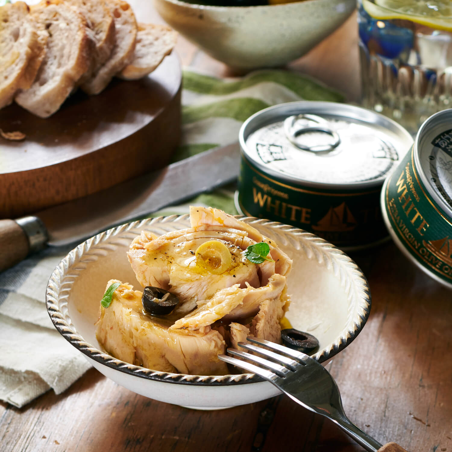 WHITE TUNA　エキストラバージンオリーブオイル（ソリッド）6缶ギフトセット